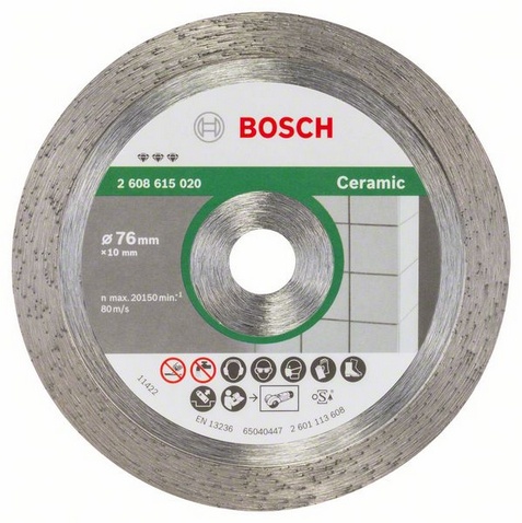Διαμαντόδισκος κοπής 76mm Best for Ceramic Bosch για GWS 10.8 V-EC BOSCH