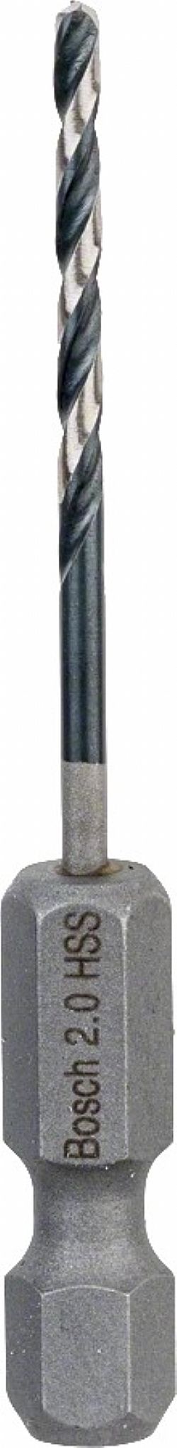 Τρυπάνι Μετάλλου HSS-G Με Εξάγωνο Στέλεχος 1/4'' 2mm BOSCH