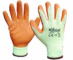 Γάντια Εργασίας T/C Βαμβάκι Λάτεξ Πορτοκαλί BULLE