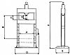 Πρέσα Υδραυλική Πάγκου 10ton. TY10003 (ESP-10B) EXPRESS