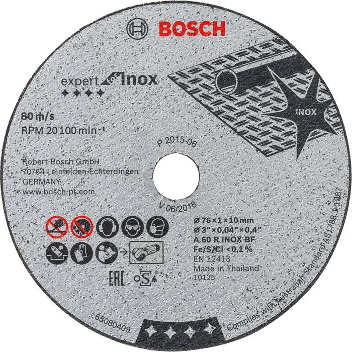 Δίσκος κοπής 76mm Expert for Inox για GWS 10.8 V-EC - 5 Τεμ BOSCH