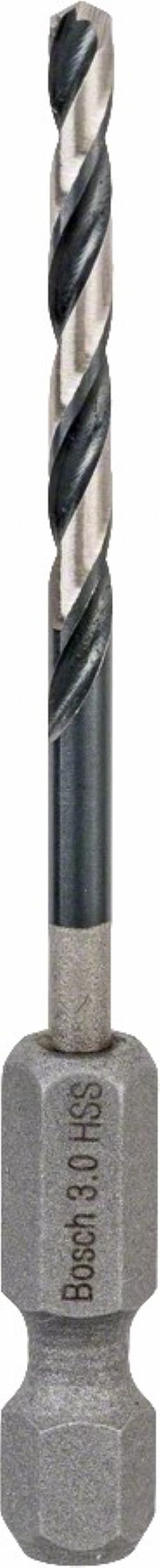 Τρυπάνι Μετάλλου HSS-G Με Εξάγωνο Στέλεχος 1/4'' 3,0mm BOSCH