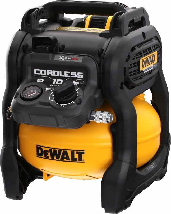 Aεροσυμπιεστής χωρίς λάδι 10lt. 54V Brushless Σώμα Μόνο(SOLO) DEWALT