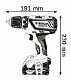 Δραπανοκατσάβιδο Μπαταρίας 18V 2.0Ah Λιθίου GSR18-2-LI Plus BOSCH 