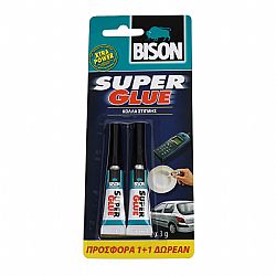 Κόλλα Στιγμής Super Glue Liquid 2x3gr BISON