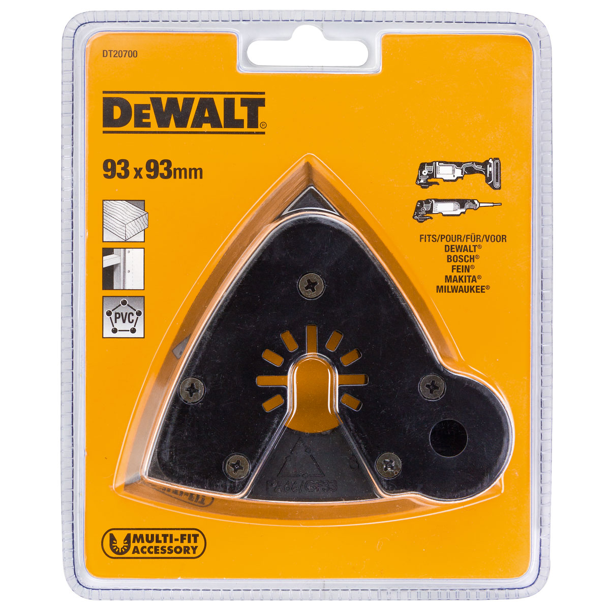 Πλάκα Τριβείου 93x93mm DT20700 DEWALT