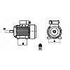 Ηλεκτροκινητήρας 400V Aεροσυμπιεστών 2hp 2800rpm 20270 VEMAT