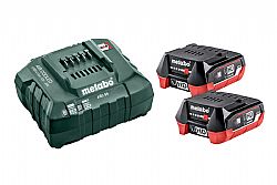 Σετ Μπαταριών 2x4,0Ah LIHD, 12V και φορτιστής ASC55 METABO