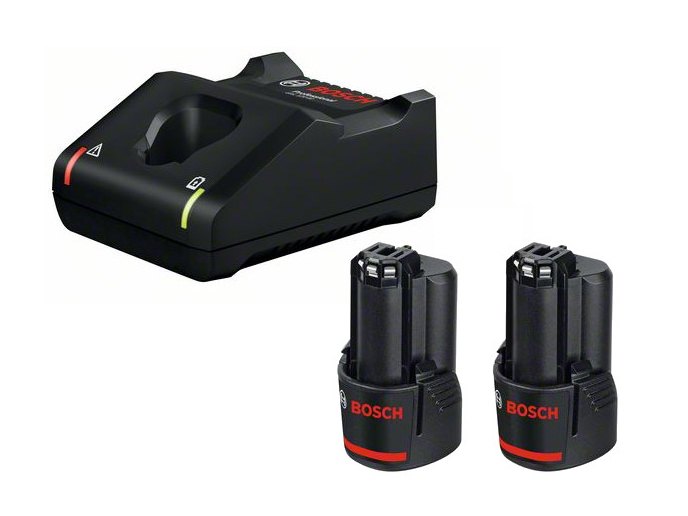 Σέτ Μπαταριών Λιθίων (2 x GBA 12V 3.0Ah) + Φορτιστή (GAL 12V-40) BOSCH