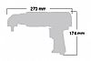 Αερόκλειδο 1/2'' TWIN HAMMER Γωνιακό SI-1650AH SHINANO