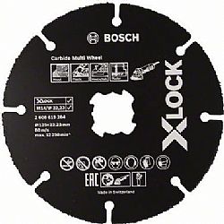 Δίσκος κοπής Ξύλου 125mm X-LOCK Carbide Multi Wheel BOSCH