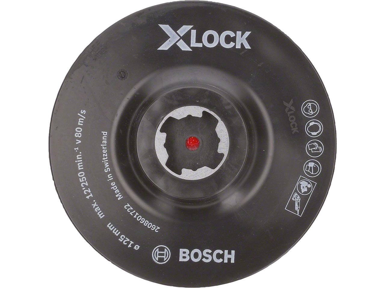 Πέλμα X-LOCK 125 mm με Αυτοκόλλητο Σκρατς BOSCH