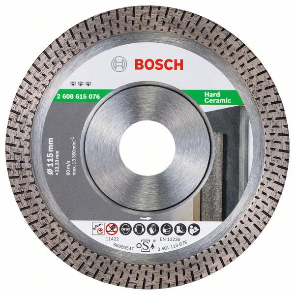 Διαμαντόδισκος 115mm κοπής Best for Hard Ceramic BOSCH