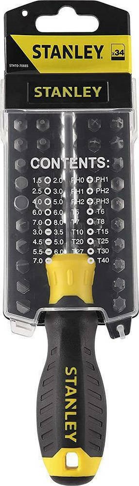 Κατσαβίδι με Μύτες 34 Τεμαχίων 1/4'' STHT0-70885 STANLEY