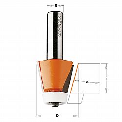 Κοπτικό Ρούτερ για CORIAN (D31.75mm-A15°mm-S12.7mm) CMT