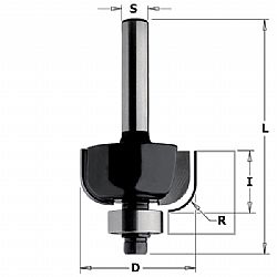 Κοπτικό κοιλωμάτων (D31.8mm-R9.5mm-S8mm) CMT