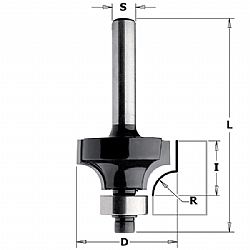 Κοπτικό Ρούτερ Στρογγυλέματος (D18,7mm-R3mm-S8mm) CMT