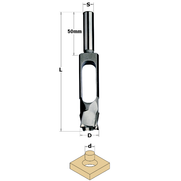 Ρουμποτρύπανο 8mm (D=8X140 S=13X50 RH) CMT