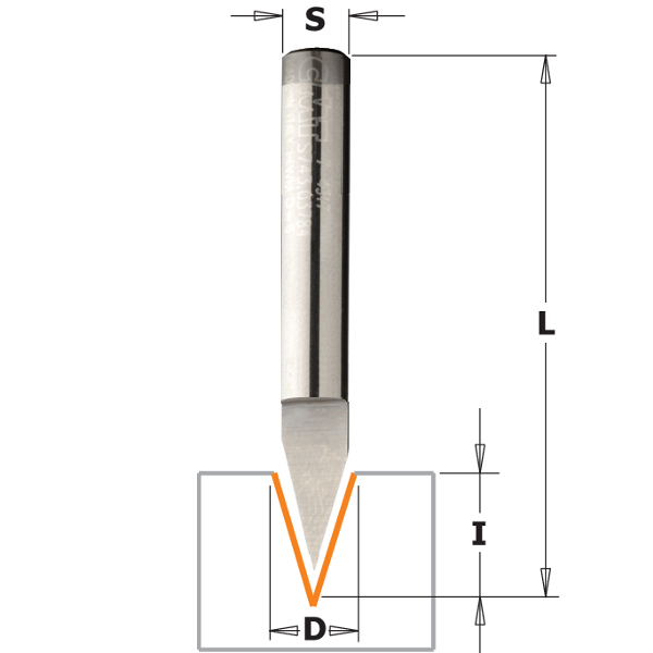 Κοπτικό Ρούτερ LASER POINT (35°) CMT