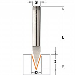 Κοπτικό Ρούτερ LASER POINT (35°) CMT