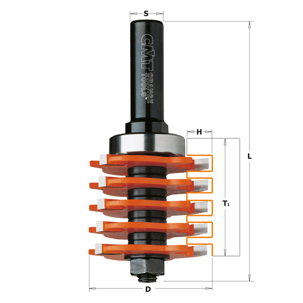 Κοπτικό Ρούτερ Ενωσης Ξύλων (D47.6mm-T40mm-S12.7mm) CMT