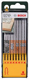 Σέτ πριονόλαμων ξύλο/μέταλλο/συνθετικό υλικό 8 τεμαχίων (στέλεχος T) 2607019458 BOSCH