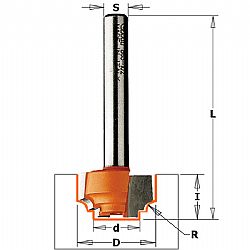 Κοπτικό του Ρούτερ (D1/2 R3/64 S1/4) DECORATIVE OGEE CMT