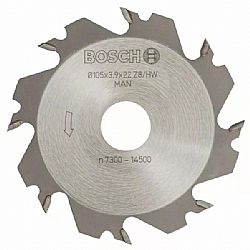 Δίσκος κοπής 105mmΧ22mmΧ8Δ για φρεζοκαβιλιέρα BOSCH