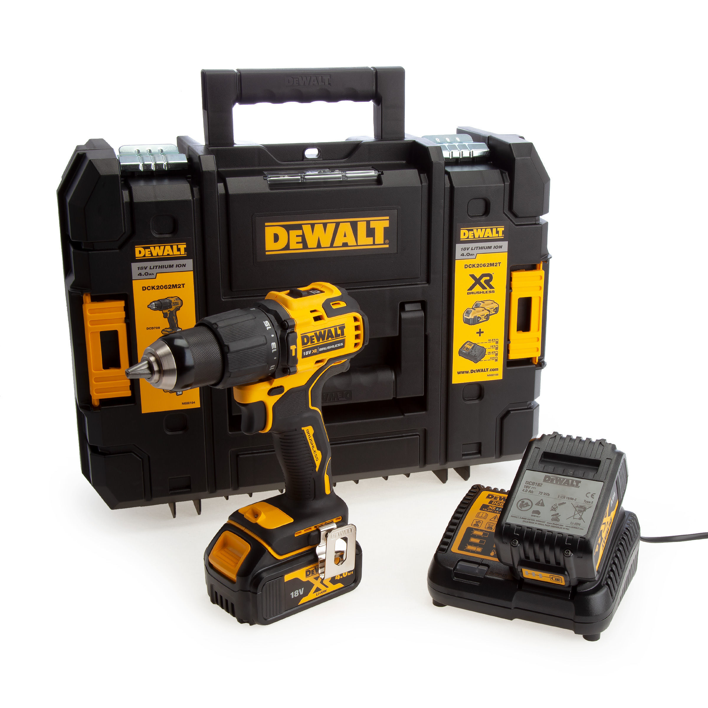 Κρουστικό Δραπανοκατσάβιδο 18V 2x4.0Ah XR Li-Ion 13mm DEWALT