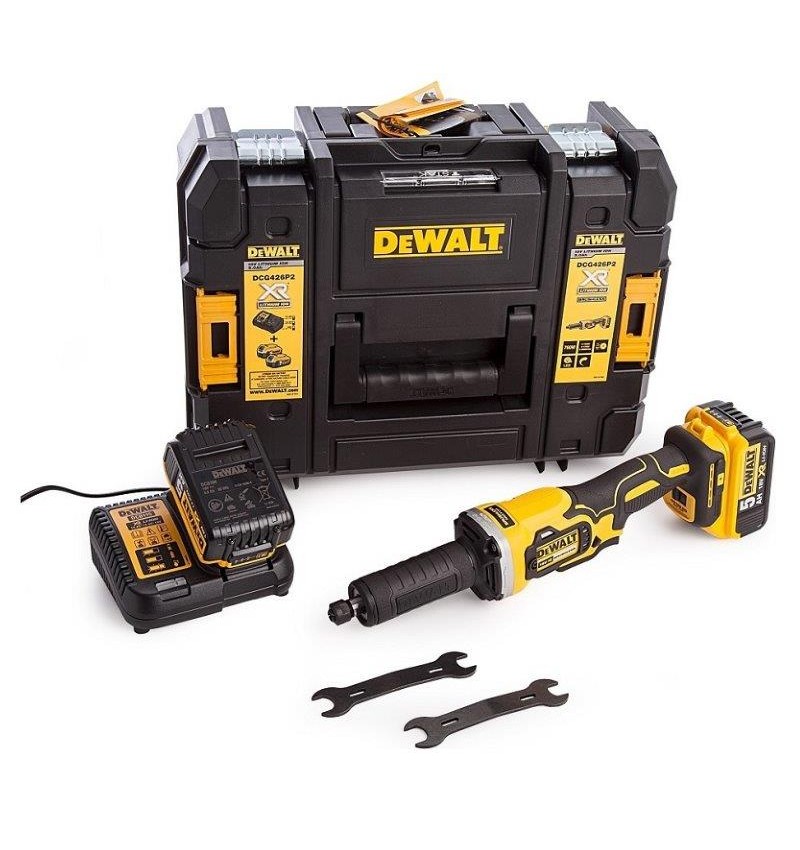 Ευθύς Λειαντήρας Μπαταρίας 18V XR Brushless 2x5.0Ah Li-Ion DEWALT