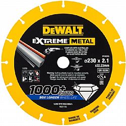 Διαμαντόδισκος γωνιακών τροχών Φ230mm Εxtreme Metal DEWALT 