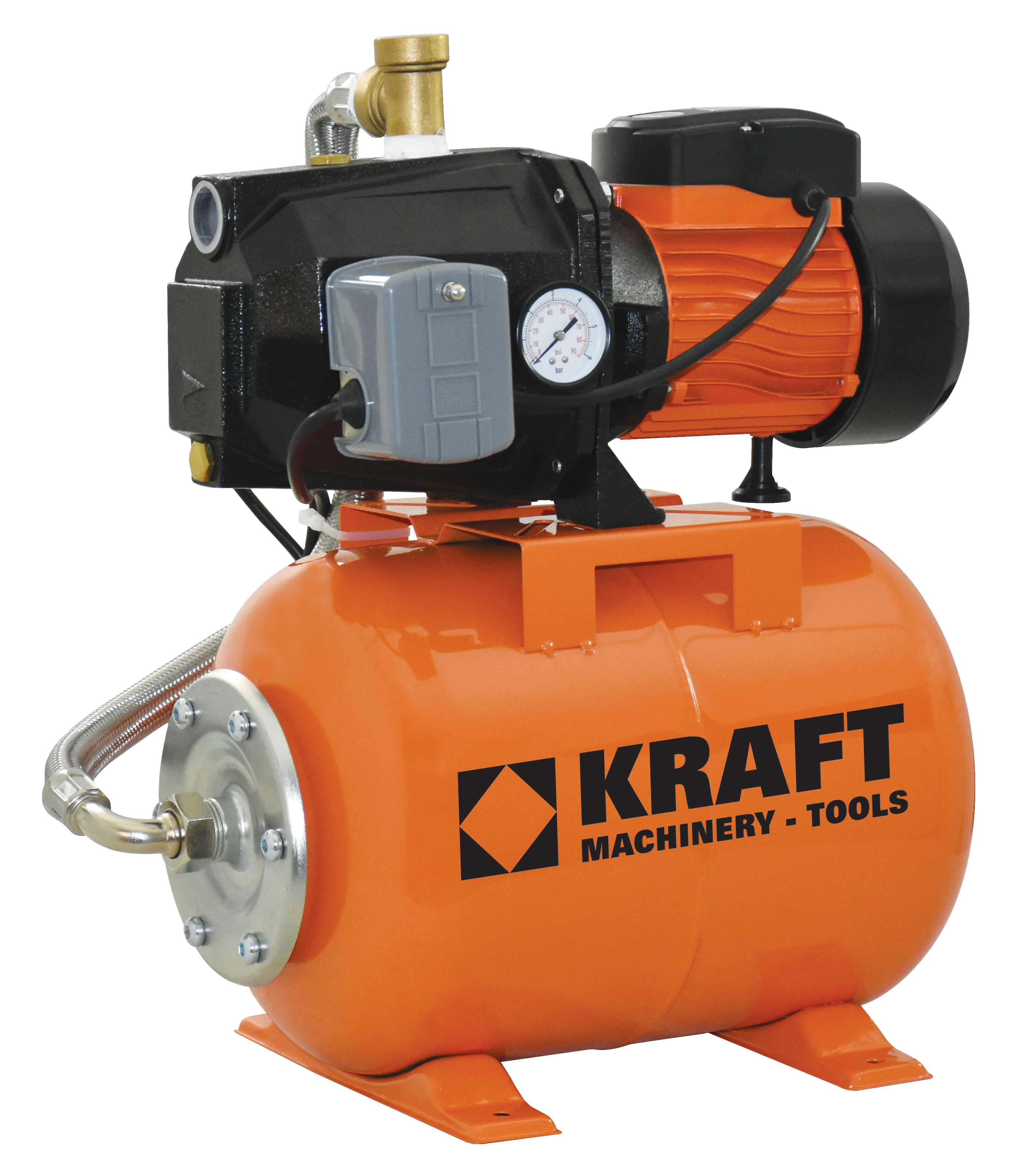 Πιεστικό Συγκρότημα 750W 20lit με Δοχείο & Αντλία KRAFT