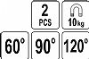Μαγνητικές Γωνιές Συγκόλλησης 10kg (Σέτ 2τεμ) YATO