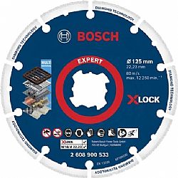 Δίσκος κοπής EXPERT Diamond Metal Wheel X-LOCK 125 x 22,23mm BOSCH