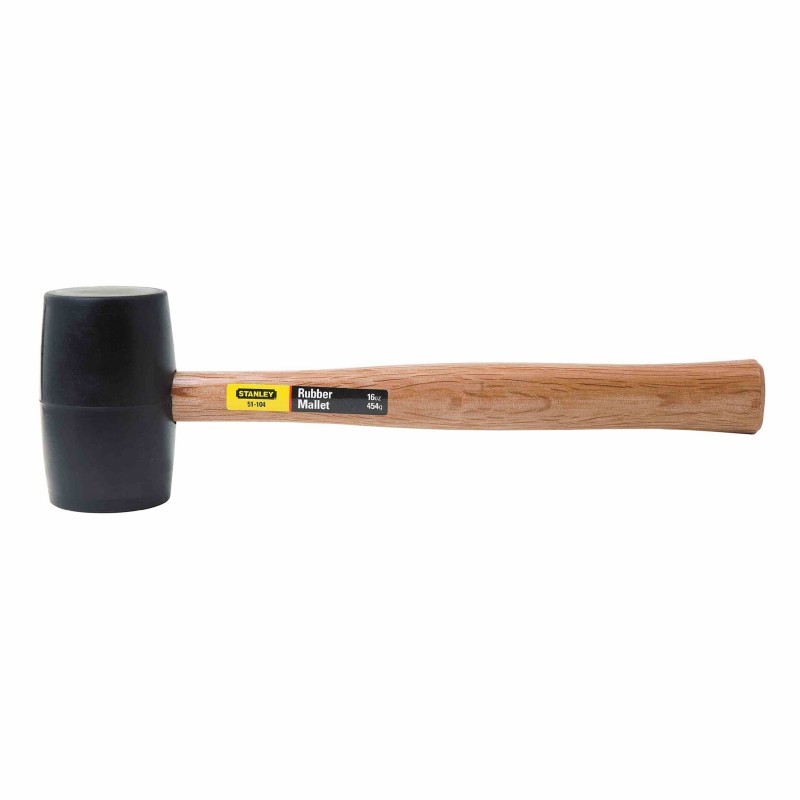 Λαστιχένια Ματσόλα 450gr Ξύλινη Λαβή STANLEY