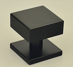 Μπουλ Εξώθυρας Τετράγωνο 65x65mm INOX Μαύρο