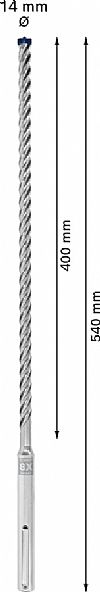 Κρουστικό Tρυπάνι EXPERT SDS-MAX/8X (14mmX400X540mm) BOSCH