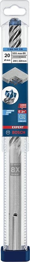 Κρουστικό Tρυπάνι EXPERT SDS-MAX/8X (20mmX200X320mm) BOSCH