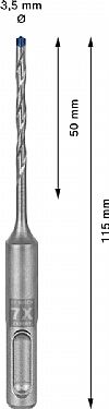 Κρουστικό τρυπάνι (3.5Χ115mm) EXPERT SDS-PLUS-7X BOSCH