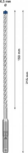 Κρουστικό τρυπάνι (6.5Χ215mm) EXPERT SDS-PLUS-7X BOSCH