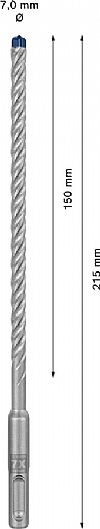 Κρουστικό τρυπάνι (7.0Χ215mm) EXPERT SDS-PLUS-7X BOSCH
