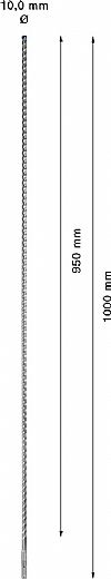 Κρουστικό τρυπάνι (10.0Χ1000mm) EXPERT SDS-PLUS-7X BOSCH