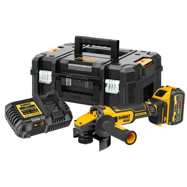 DEWALT Γωνιακός Τροχός 125mm 18V Brushless XR Flexvolt Advantage Li-Ion (1X6.0Ah) σε Κασετίνα TSTAK