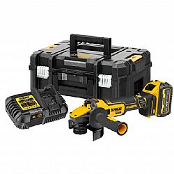 DEWALT Γωνιακός Τροχός 125mm 18V Brushless XR Flexvolt Advantage Li-Ion (1X6.0Ah) σε Κασετίνα TSTAK