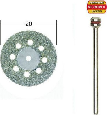 Δίσκοι κοπής 20mm με Eπίστρωση Διαμαντιού με οπές ψύξης 28844 PROXXON