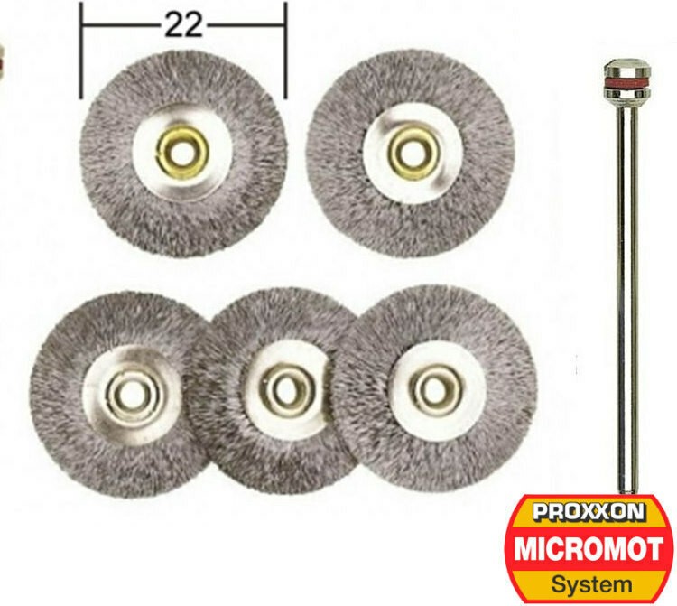 Συρματόβουρτσα Στρογγυλή 22mm (5τεμ.) για χάλυβα 28952 PROXXON