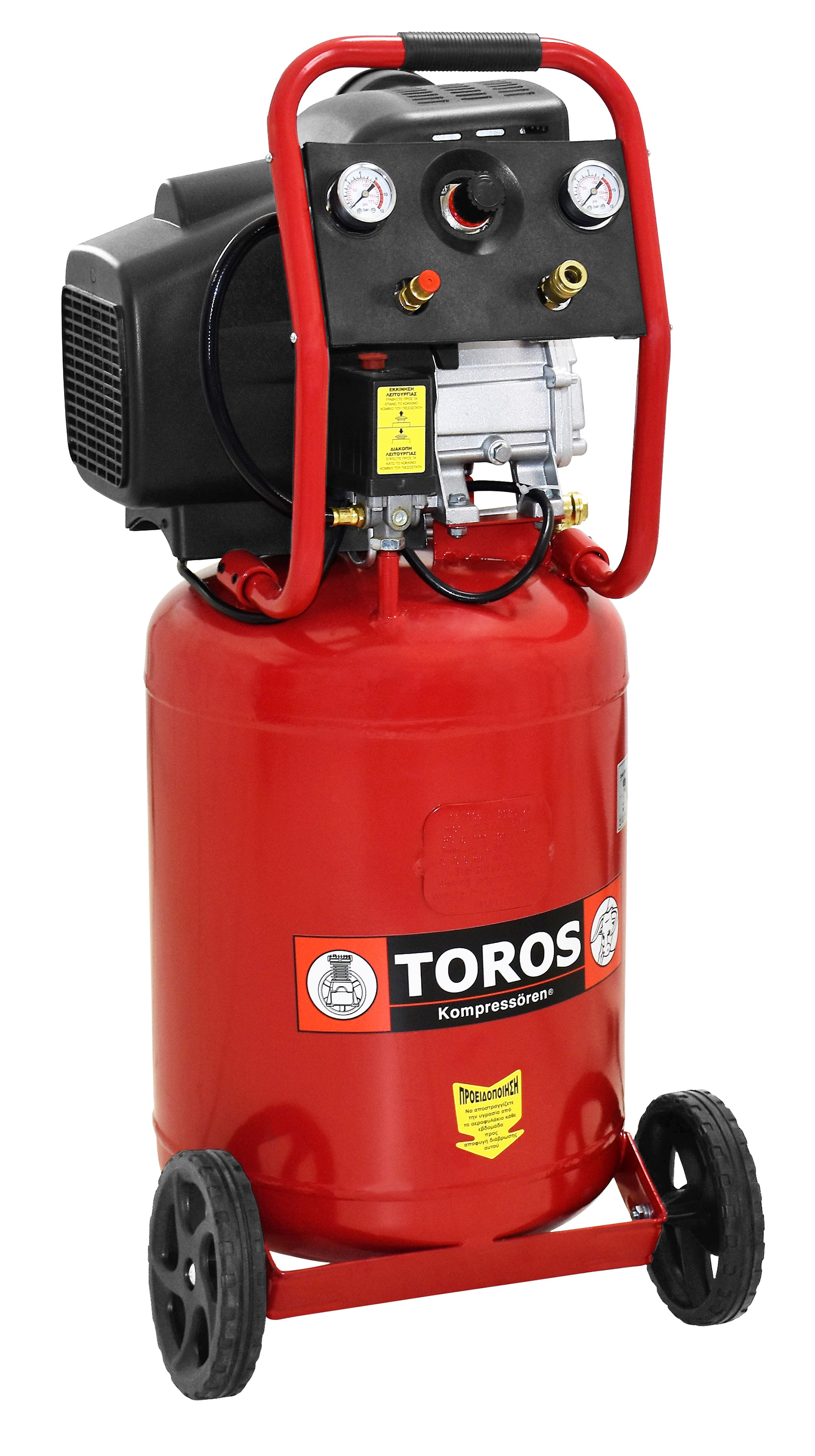 TOROS Αεροσυμπιεστής Monoblock κάθετος 230V 50lt, 2.5Hp