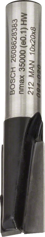 Κοπτικό Ρούτερ Φρέζα Αυλακώσεων Δίκοπη 8mm (D)10.0mm/(L)-19.6mm Σκληρομέταλλο BOSCH 