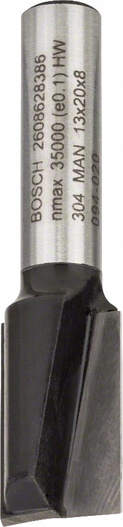 Κοπτικό Ρούτερ Φρέζα Αυλακώσεων Δίκοπη 8mm (D)13.0mm/(L)-19.6mm Σκληρομέταλλο BOSCH