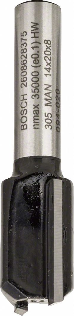 Κοπτικό Ρούτερ Φρέζα Αυλακώσεων Δίκοπη 8mm (D)14.0mm/(L)-19.6mm Σκληρομέταλλο BOSCH